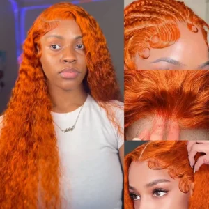 Water Wave Ginger Wig Human Hair