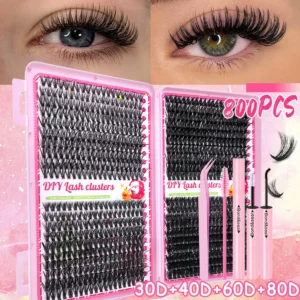 800PCS Lash Cluster Extension Kit