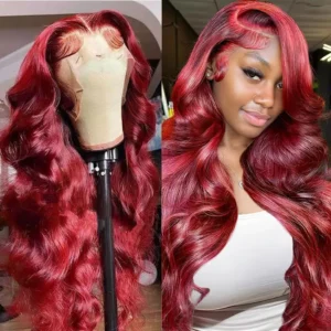 99j Burgundy 13x6 HD Body Wave Human Hair Wig