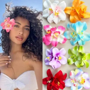 8pcs Hawaiian Flower Hair Clips